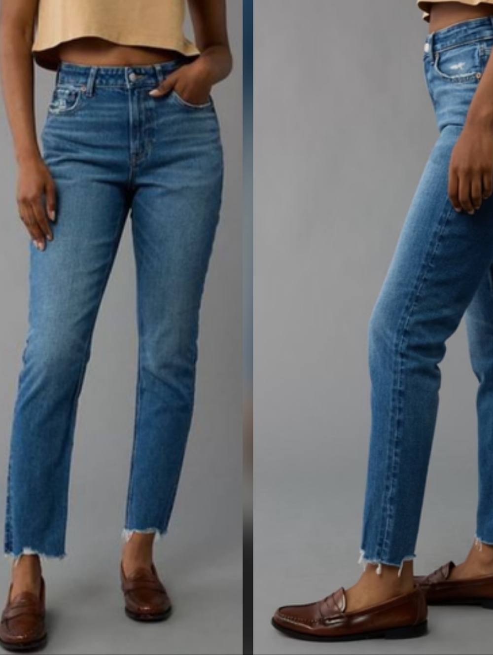 American Eagle Strigid Mom Jeans Size 2